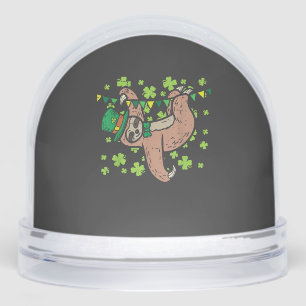 Irish Leprechaun Sloth Shamrock St Patricks Day An Snowglobe