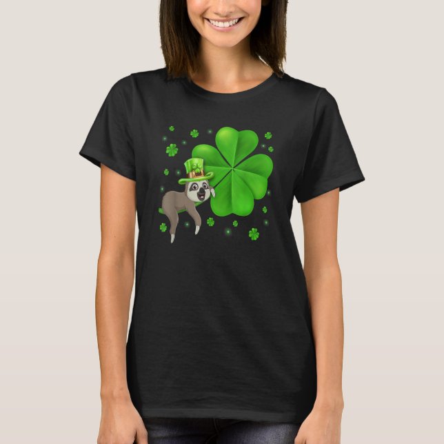 Irish Leprechaun Sloth Shamrock St Patricks Day An T-Shirt (Front)