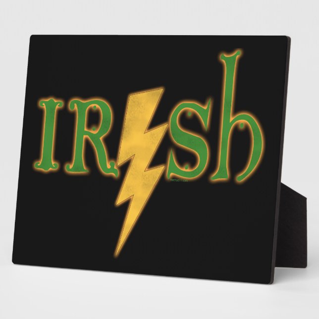 Irish Lightning Bolt Plaques (Side)