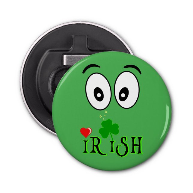 Irish Lights Clover Patricks Bottle Opener (Front)