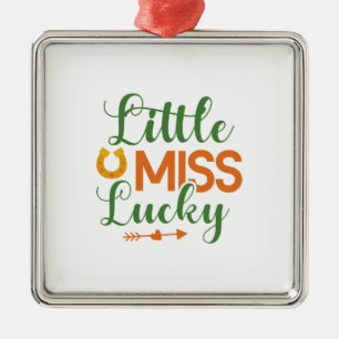 Irish Little Miss Lucky Metal Tree Decoration
