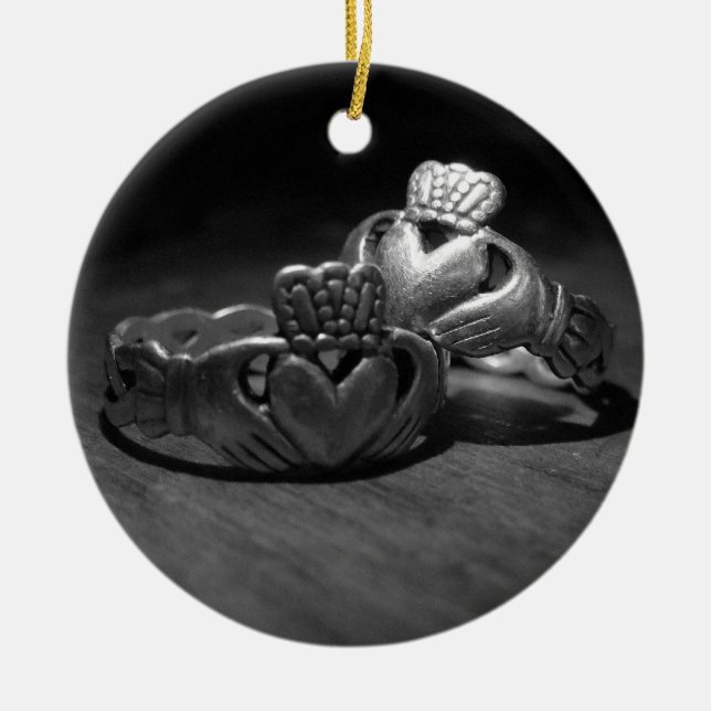 Irish Love Ceramic Tree Decoration (Front)