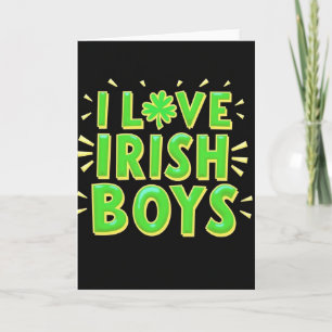 Irish Love Shamrock Pattern Card
