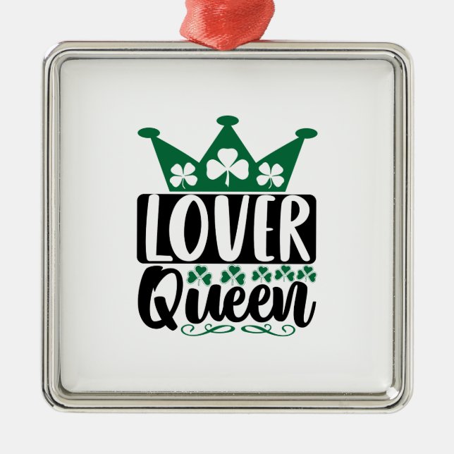 Irish Lover Queen Metal Tree Decoration (Front)