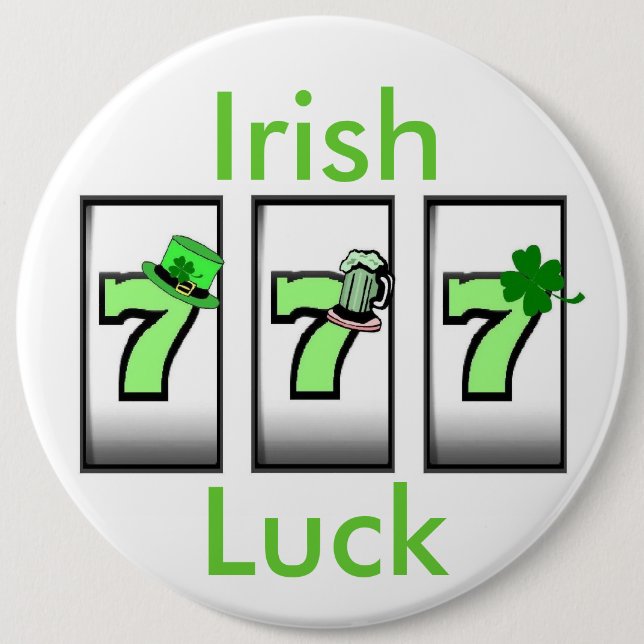 Irish Luck 777 Button (Front)