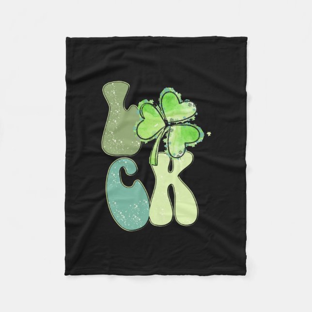 Irish Luck Fleece Blanket (Front)