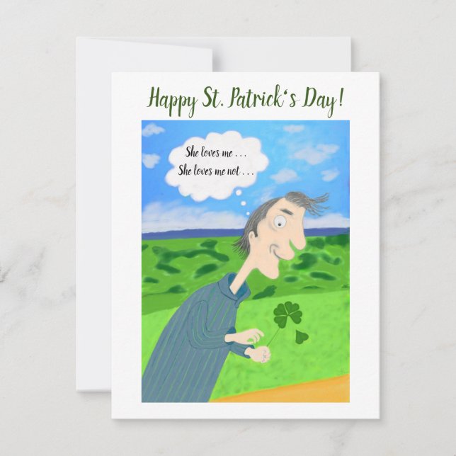 Irish Luck St. Patrick's Day Card (Front)