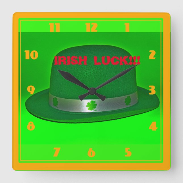 Irish Luck Wall Clock (Front)