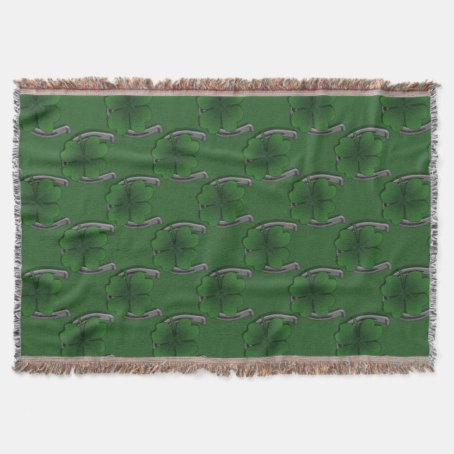 Irish Lucky Blanket Lucky Throw Blanket (Front)