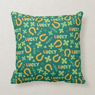 Irish LUCKY green pattern Cushion