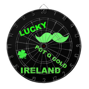 Irish Lucky Pot o Gold Quotes Dartboard