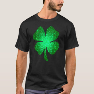 Irish Lucky Shamrock Green Four Leaf C St Patrick' T-Shirt