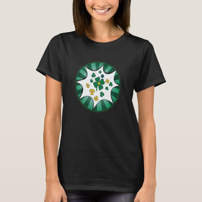 Irish lucky shamrock St Patricks Day  7 T-Shirt (Front)