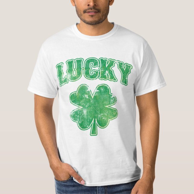 Irish Lucky Shamrock T-Shirt (Front)