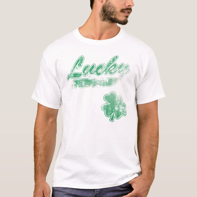 Irish Lucky Shamrock T-Shirt (Front)