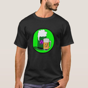 Irish lucky shamrock with beer mug St Patrick's Da T-Shirt
