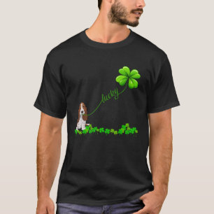 Irish Lucky with basset hound  basset hound T-Shirt