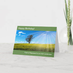 Irish mage for Birthday Greeting card
