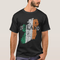 Irish Map and Flag Souvenir - Distressed Ireland