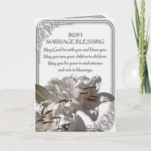 Irish Marriage Blessing Card