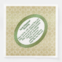Irish Marriage Blessing, Gold & Green Wedding