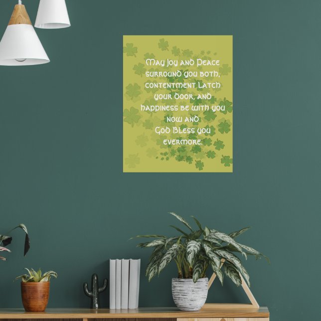 Irish Marriage Blessing Poster (Living Room 1)