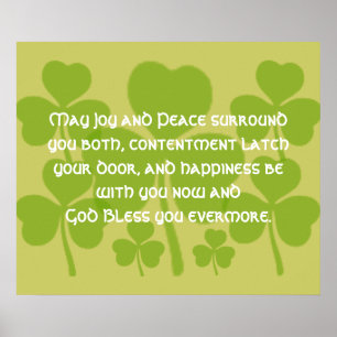 Irish Marriage Blessing - Poster
