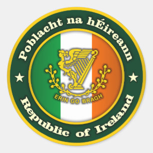 Irish Medallion 2 Classic Round Sticker