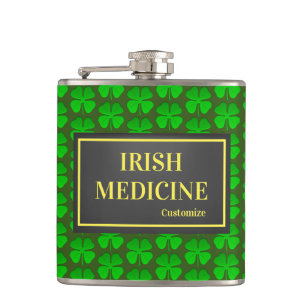 Irish Medicine Vinyl Wrapped Flask