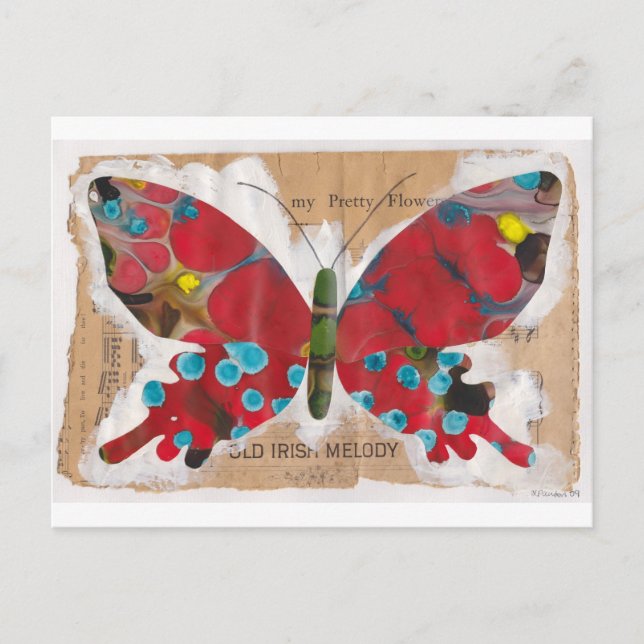 Irish Melody Butterfly Postcard (Front)