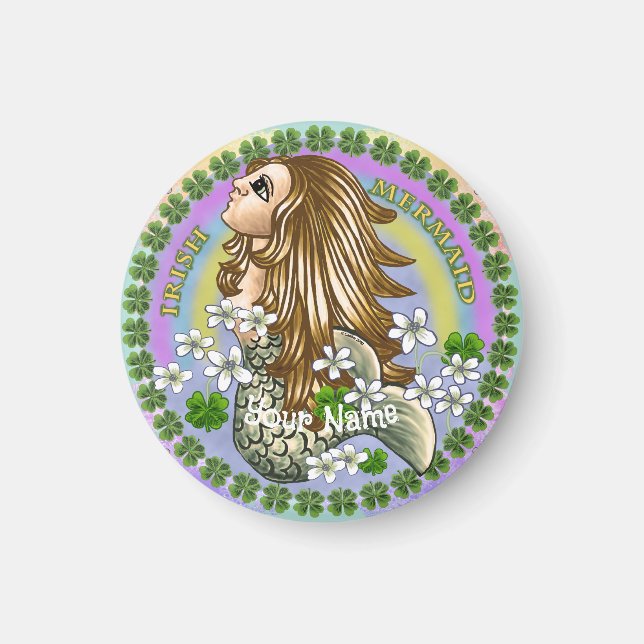 Irish Mermaid  magnet (Front)