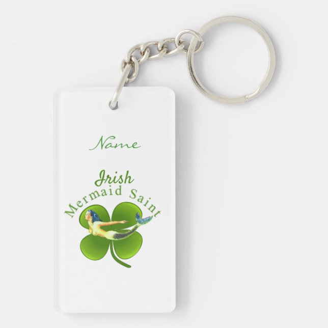 Irish Mermaid Saint Thunder_Cove Key Ring (Back)