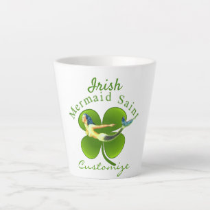 Irish Mermaid Saint Thunder_Cove Latte Mug