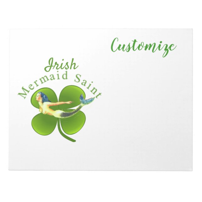 Irish Mermaid Saint Thunder_Cove  Notepad (Front)