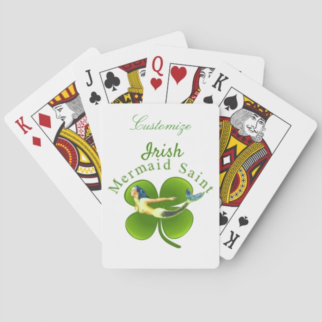 Irish Mermaid Saint Thunder_Cove Playing Cards (Back)