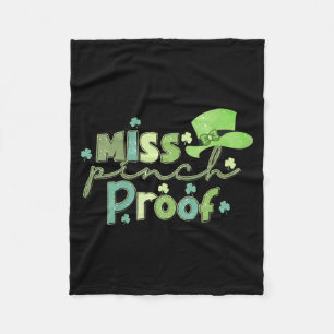 Irish Miss Pinch Proof Fleece Blanket