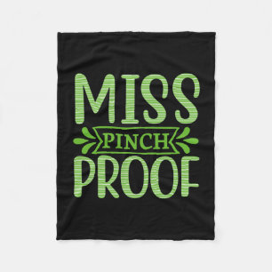 Irish Miss Pinch Proof Fleece Blanket