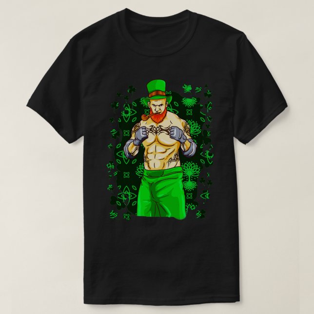 Irish MMA Fighter Jiu Jitsu Muay Thai Martial Art  T-Shirt (Design Front)