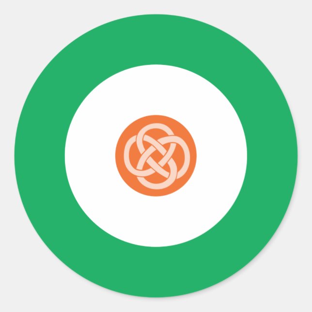 Irish Mod Round Sticker 1 (Front)