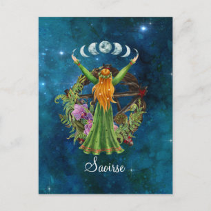 Irish Moon Goddess Postcard