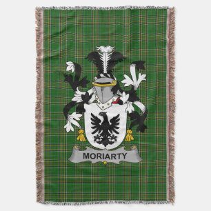 Irish Moriarty or O_Moriarty Coat of Arms Family Throw Blanket