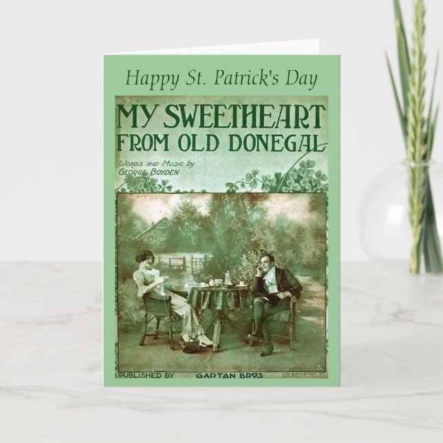 Irish Music Album Holiday Greeting Card (Front)