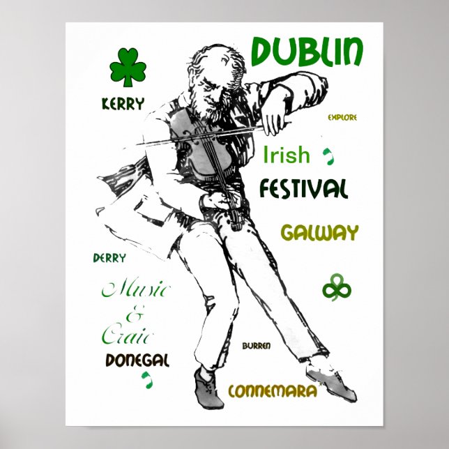 Irish music poster (Front)