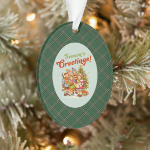Irish National Original Tartan Christmas Ornament