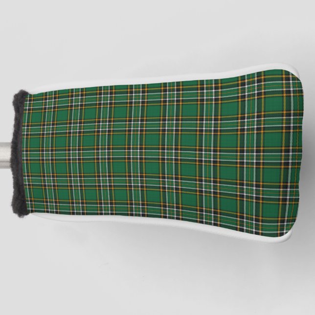 Irish National Tartan Golf Head Cover (Front)