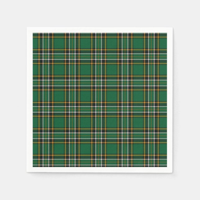 Irish National Tartan Napkin (Front)