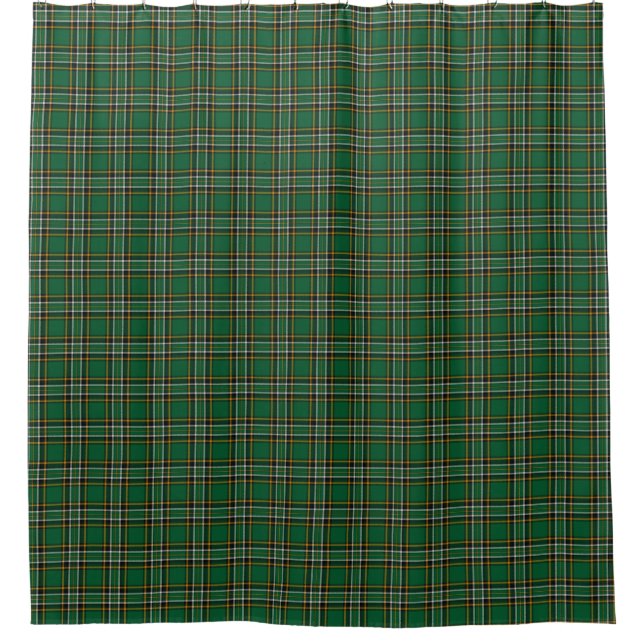 Irish National Tartan  Shower Curtain (Front)