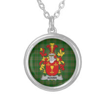 Irish Necklace Adams Coat of Arms Family Crest