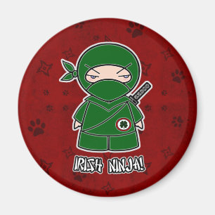 Irish Ninja! In Red Magnet