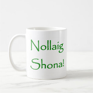 irish nollaig shona coffee mug